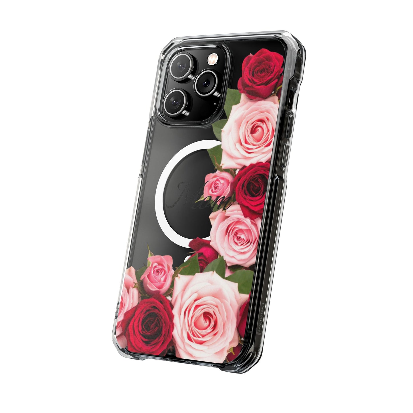 Clear Magnetic Phone Case – Mom’s Rose Bouquet