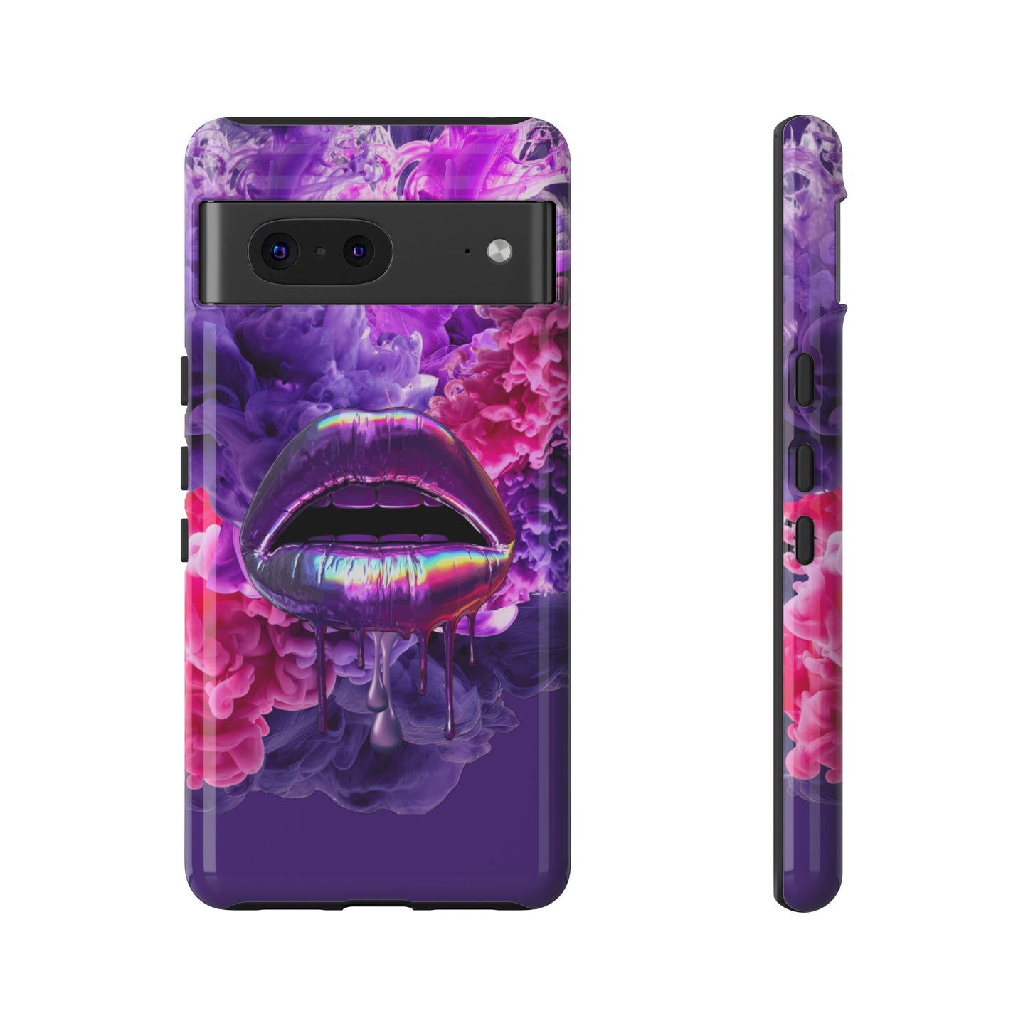 Protective Phone Case – Purple Haze Lips