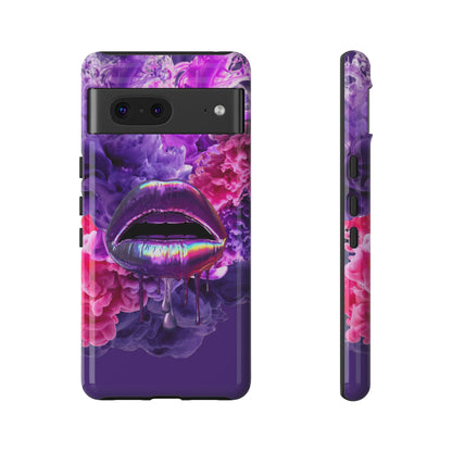 Protective Phone Case – Purple Haze Lips