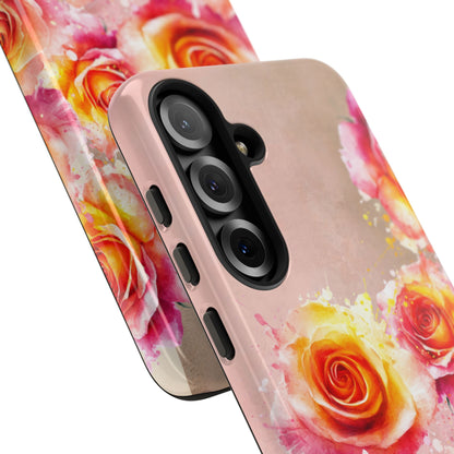 Protective Phone Case – Sunset Roses