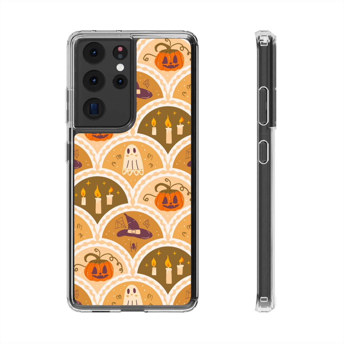 Clear Phone Case – Vintage Haunt – Compatible with iPhone 13–17 & Samsung Galaxy S25–S26 Series
