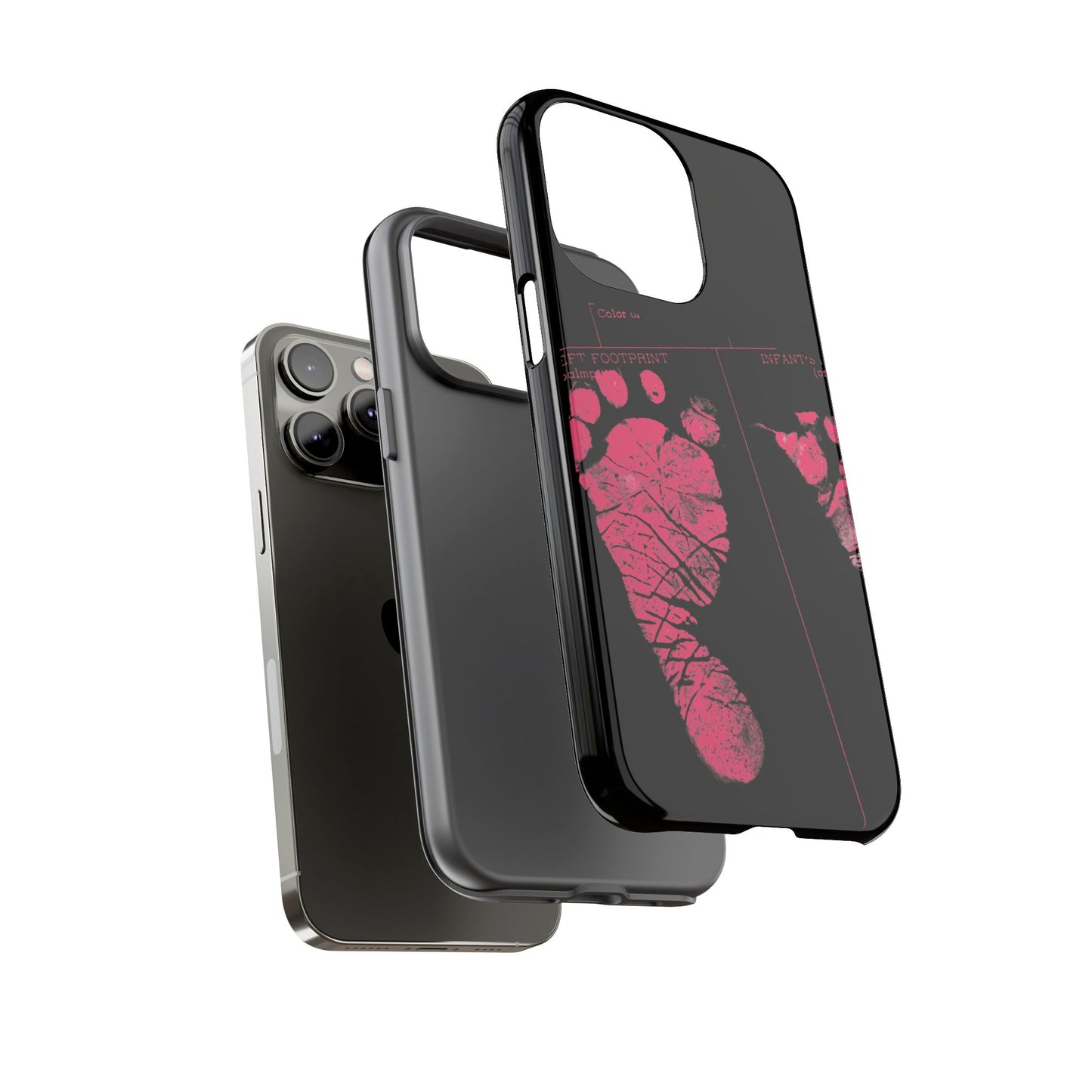 Protective Phone Case – Mom’s Little Pink Footprints