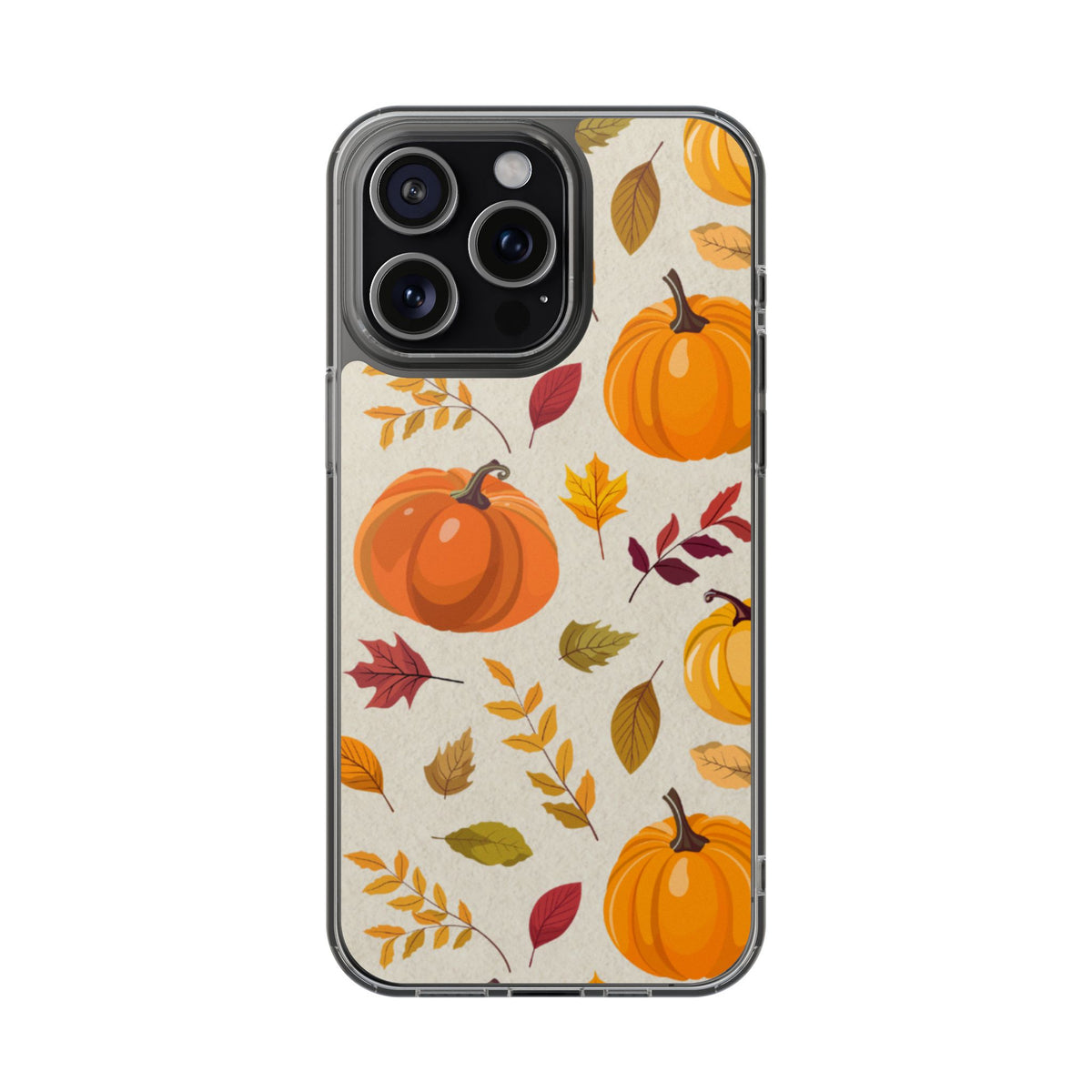 Clear Phone Case – Falling for Pumpkin