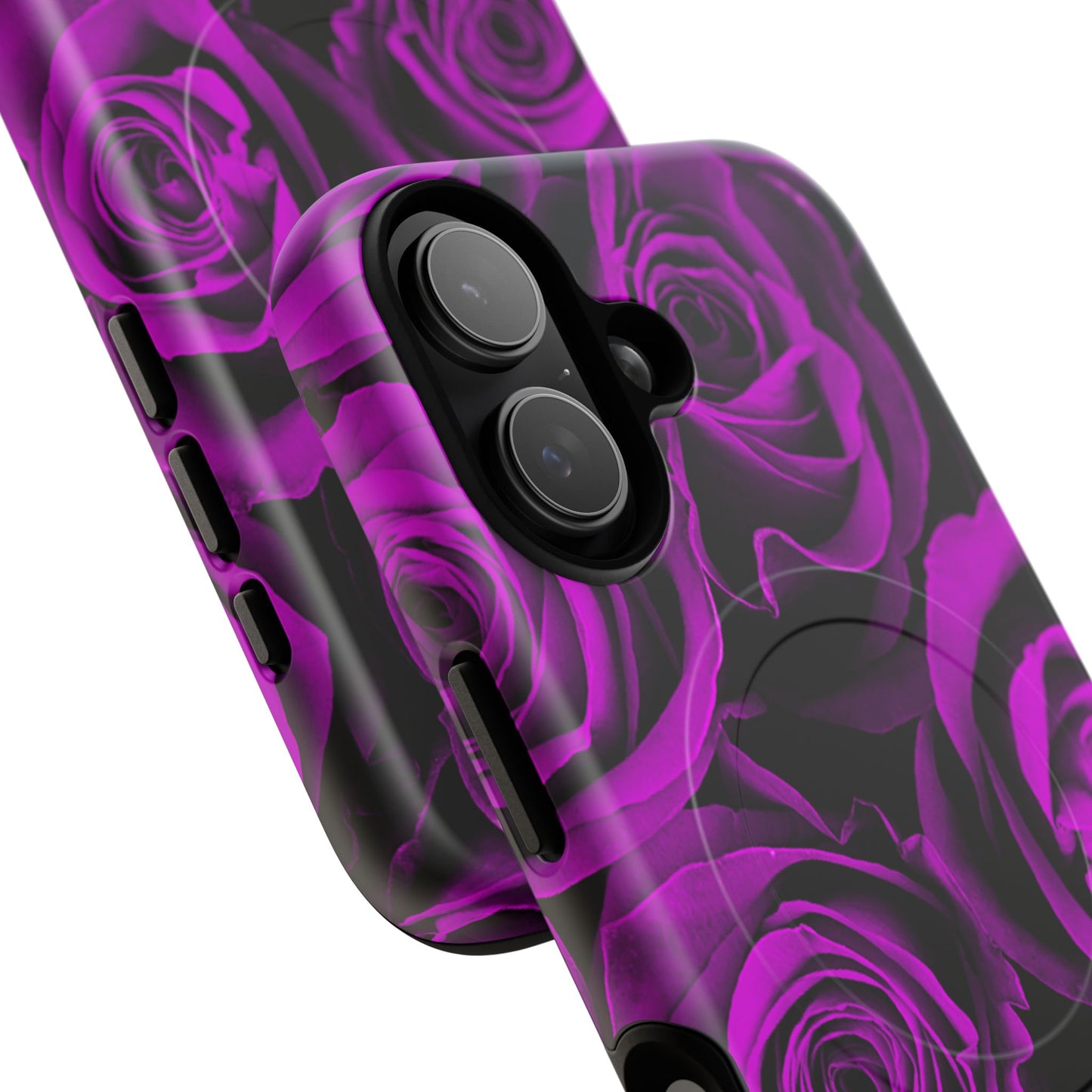 Protective Magnetic Phone Case – Amethyst Roses