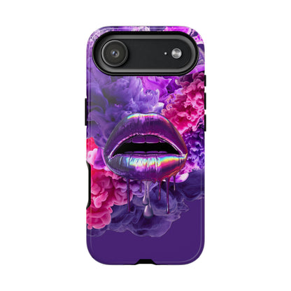 Protective Phone Case – Purple Haze Lips