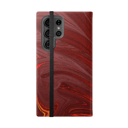 Flip Case – Crimson Current