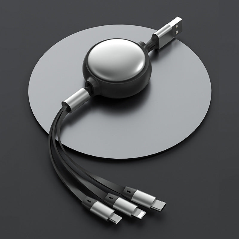 3-in-1 Retractable Charging Cable – Tangle-Free Travel Ready