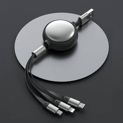 3-in-1 Retractable Charging Cable – Tangle-Free Travel Ready