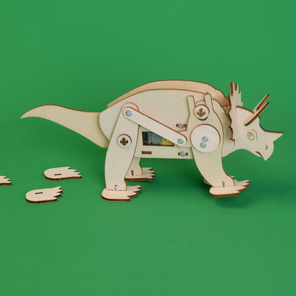 Dinosaur Robot Triceratops DIY Kit - Educational STEM Learning Toy
