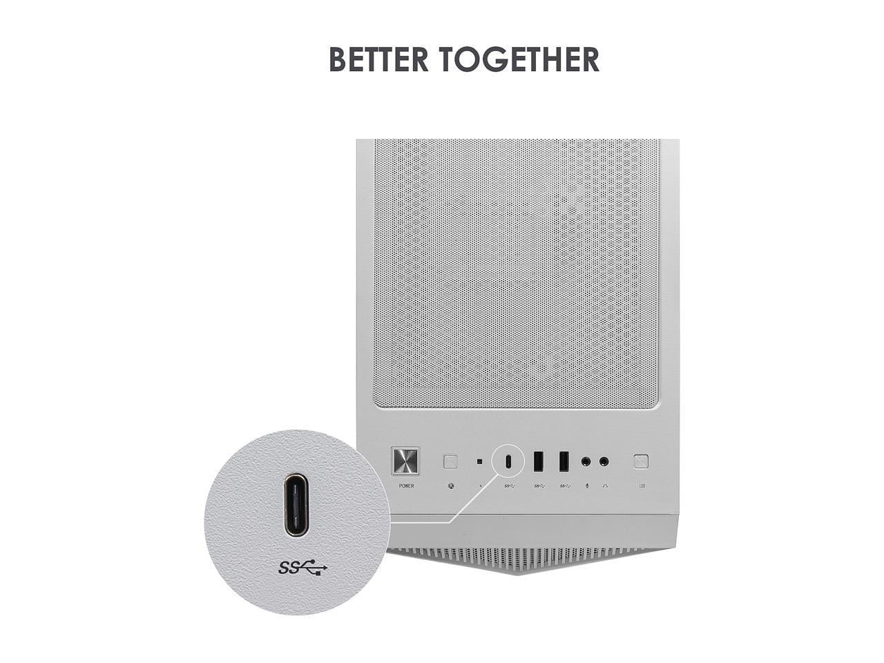 MPG GUNGNIR 110R ATX Mid Tower Computer Case, White