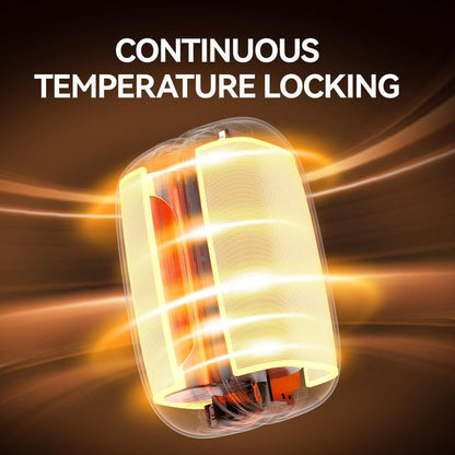 Magnetic Hand Warmer Rechargeable Digital Display 7-Color LED Lights 1.8-Second Rapid Heating Winter Gift Christmas Present