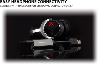 Labs Sound Blaster Play! 3 External USB Sound Adapter for Windows and Mac. Plug and Play (No Drivers Required). Upgrade to 24-Bit 96Khz Playback