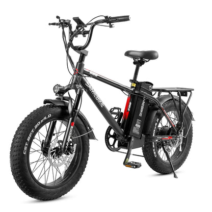 [USA Direct]  XWC05 13Ah 48V 750W 20*4.0 Inches Electric Bike Smart Bike 60-80Km Mileage Max Load 100-150Kg with EU Plug Dual Dics Brake