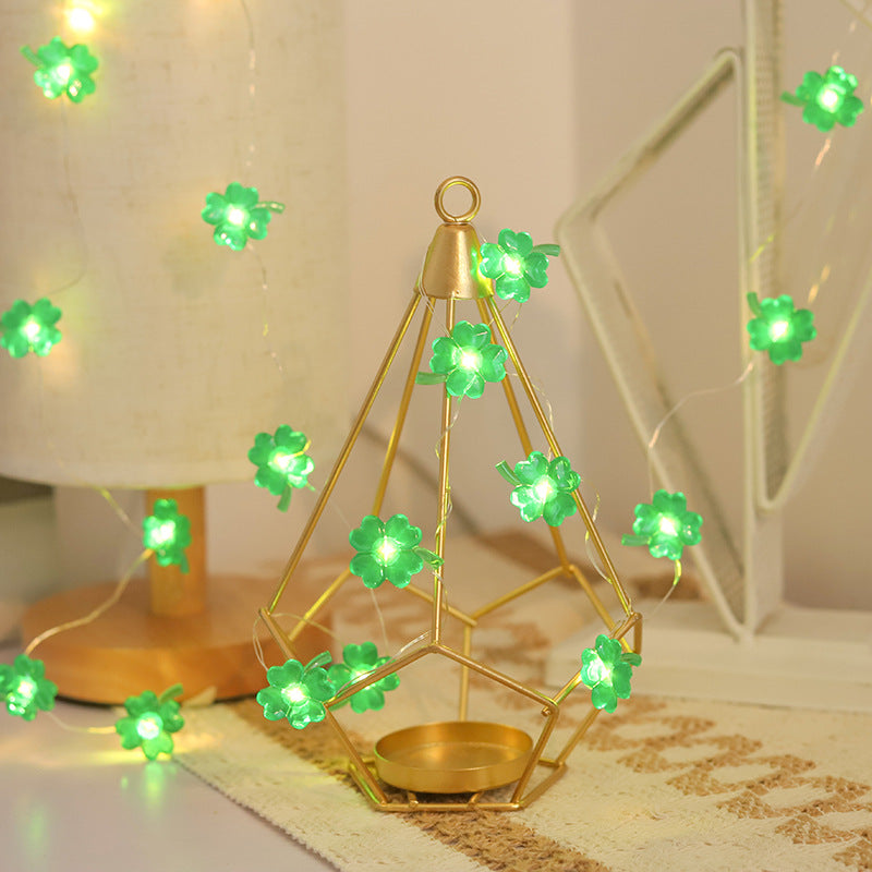 LED Clover String Lights – Cozy Copper Wire Decor Lighting