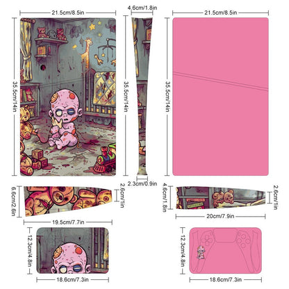 Console Skin Kit – Little Nightmare – Compatible with PlayStation 5 Slim Digital Edition