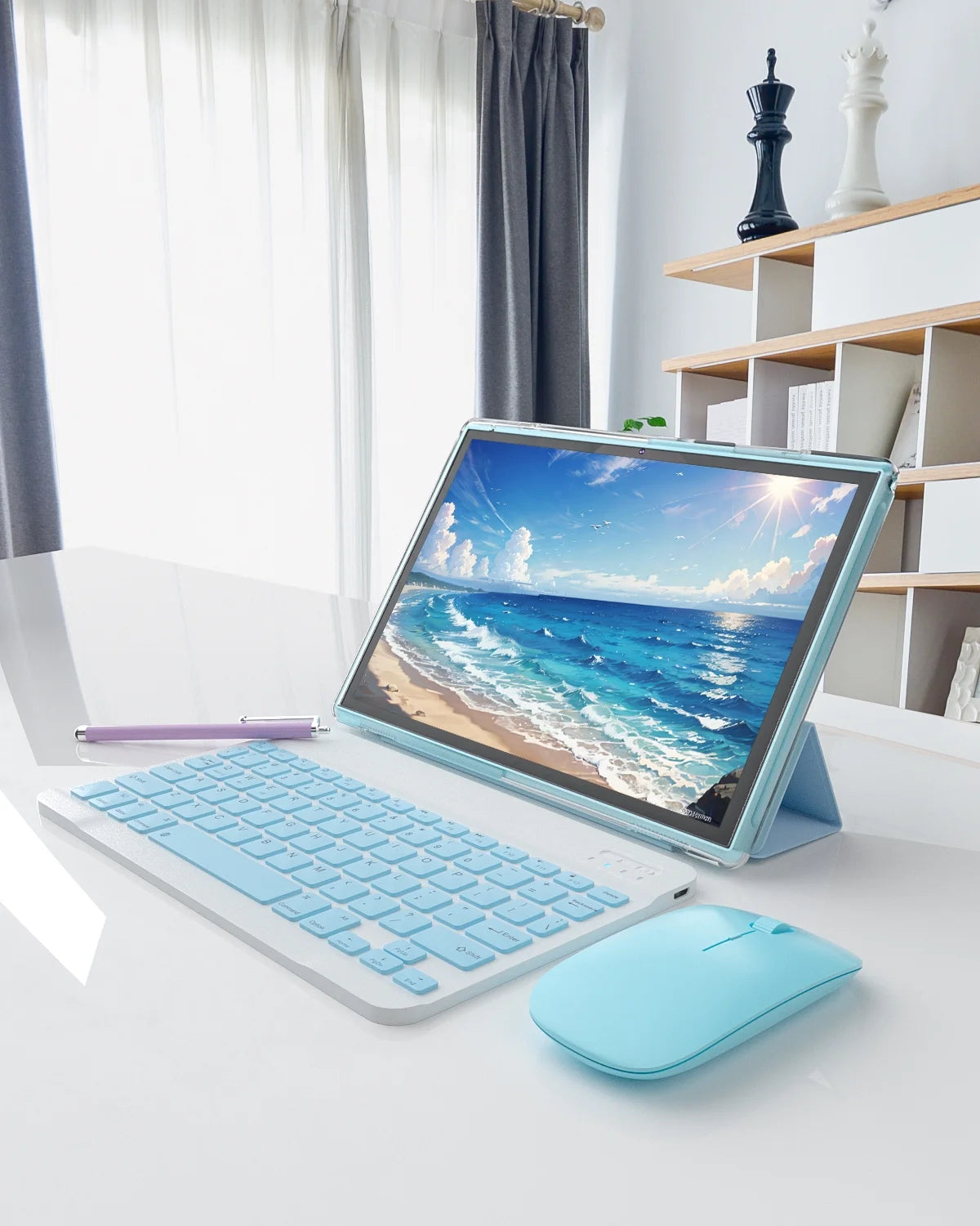 Tablet 2 in 1 Tablet with Keyboard Including Case Mouse Stylus, 10 Inch Tablet Android 14 Tablets PC, 10.1 " HD Tab 6000Mah Battery 32GB+1024GB Expandable Tableta Computer