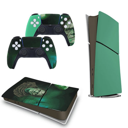 Console Skin Kit – Stitched in Darkness – Compatible with PlayStation 5 Slim Digital Edition