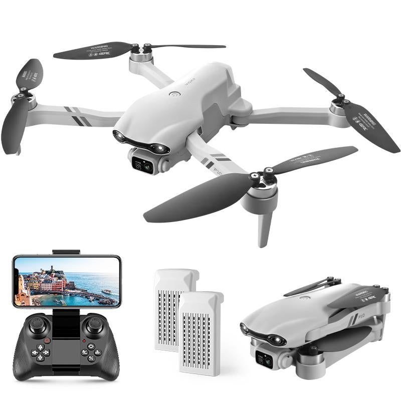 Aerial Drone F10 Pro 2025 GPS Positioning 4K UHD EIS Camera 5G Wifi FPV Brushless Motors Optical Flow Hover Intelligent Obstacle Avoidance Auto Return 360° Stunt Roll Two Batteries