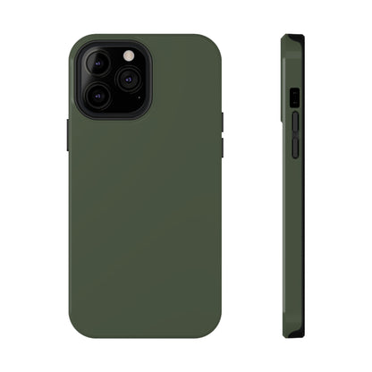 Impact-Resistant Phone Case — Military Green Protective Shockproof Cover