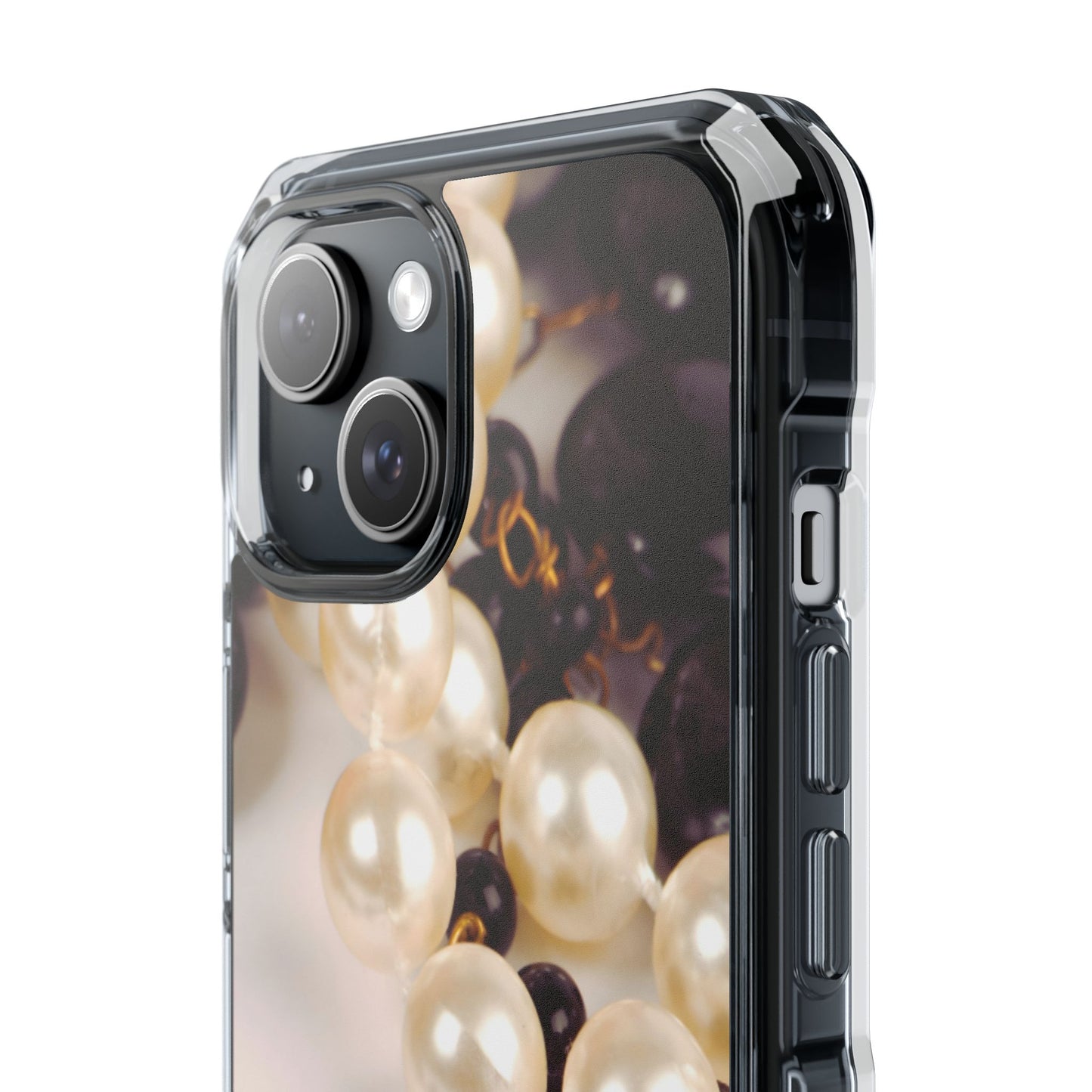 Clear Magnetic Phone Case – Noir Pearl