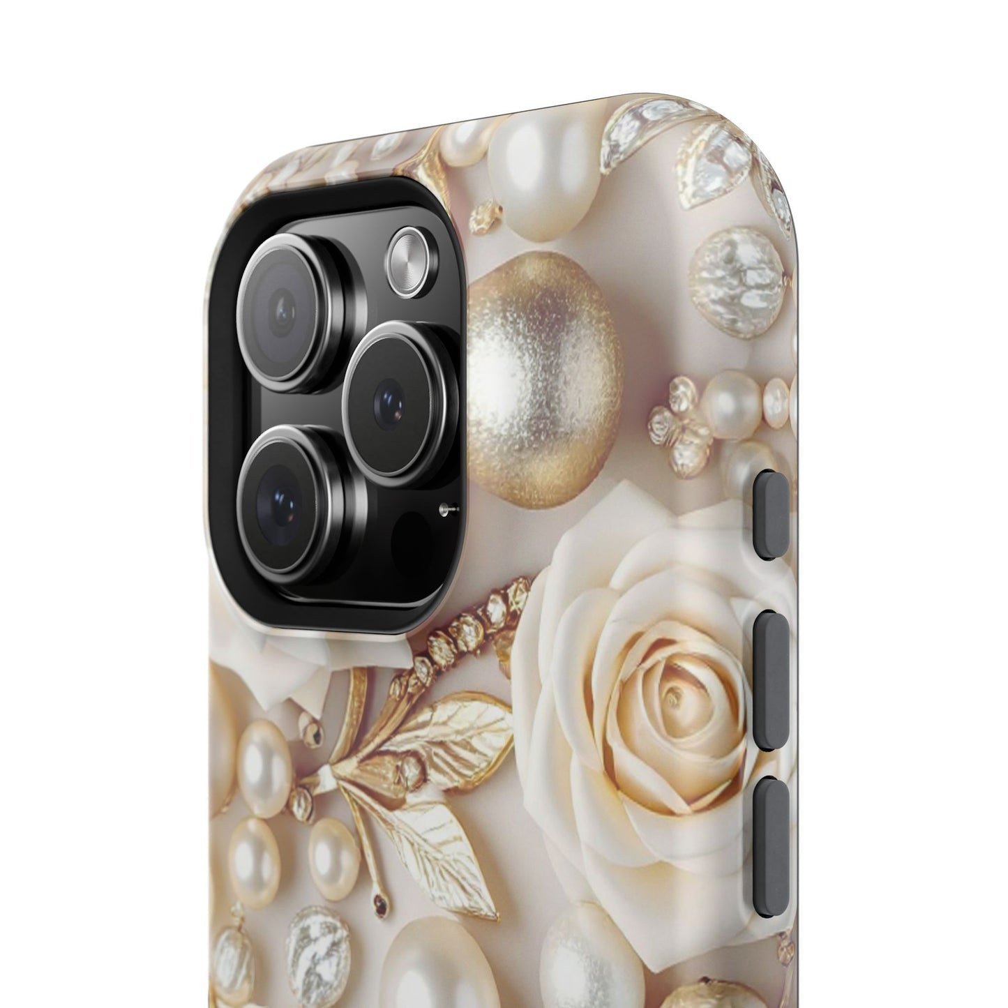 Impact-Resistant Phone Case – Ivory Opulence
