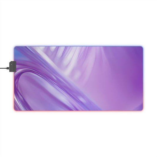 Gaming LED Desk Mat – Lavender Wave