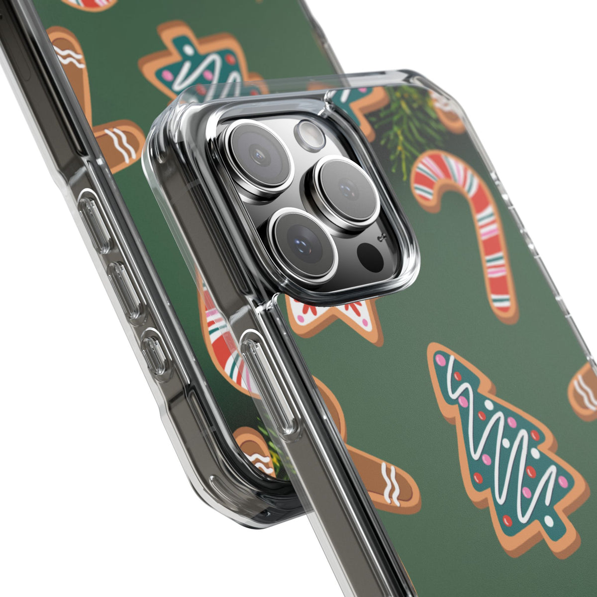 Clear Magnetic Phone Case – Cookie Season – Compatible with iPhone 14–17 Series