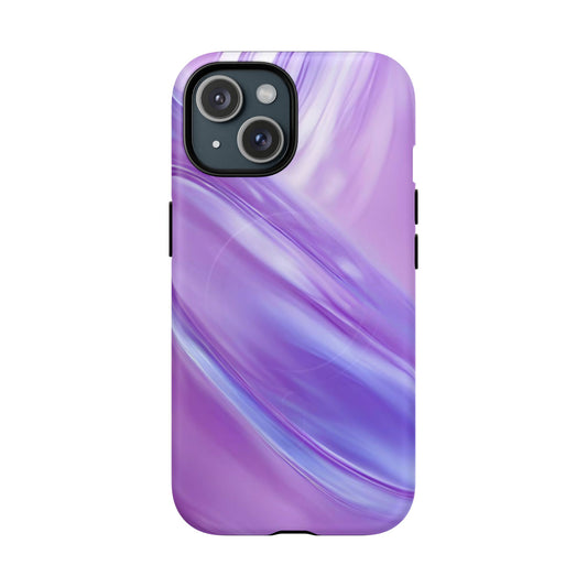 Protective Magnetic Phone Case – Lavender Wave