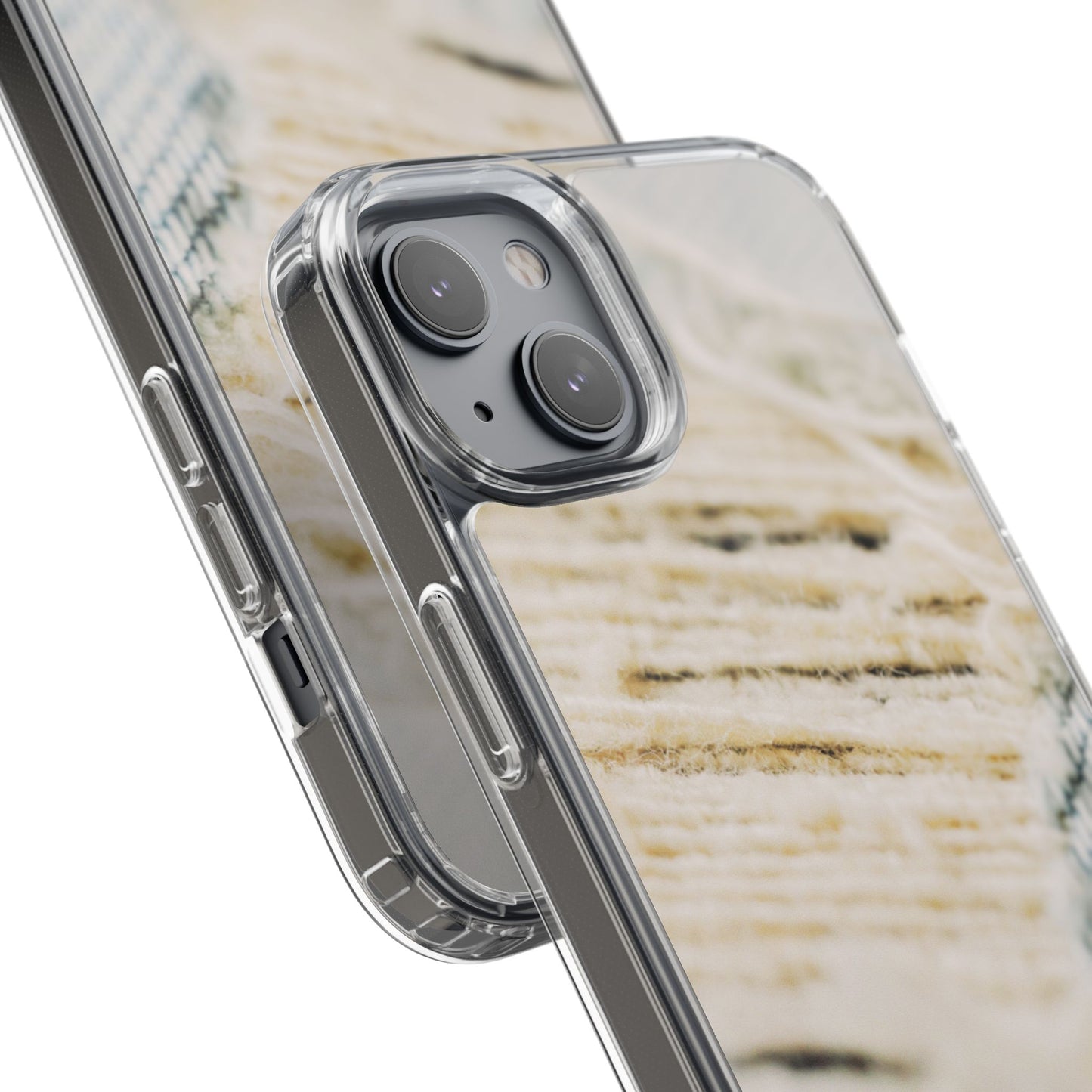 Clear Phone Case – Woven Warmth