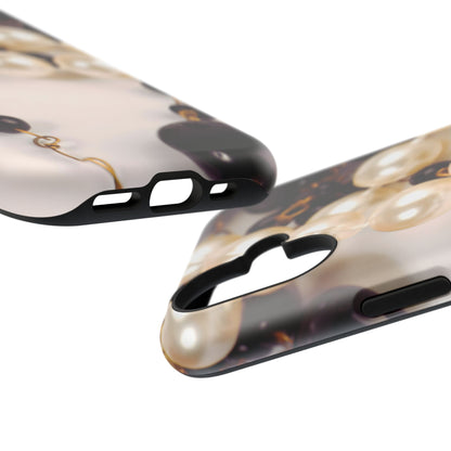 Impact-Resistant Phone Case – Noir Pearl