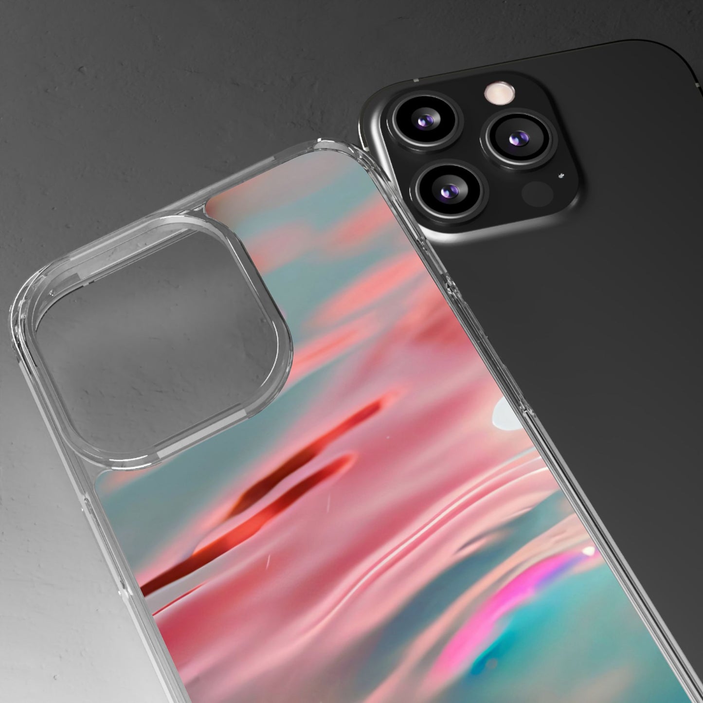 Clear Phone Case – Liquid Sunset