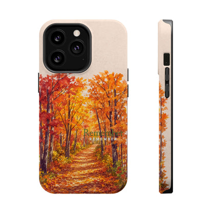 Wireless-Charging Compatible Case – Autumn Remembered – Compatible with iPhone 13–17 & Samsung Galaxy S25–S26 Series