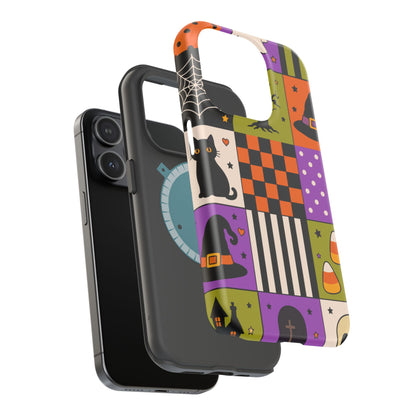 Wireless-Charging Compatible Case – Spooky Patchwork