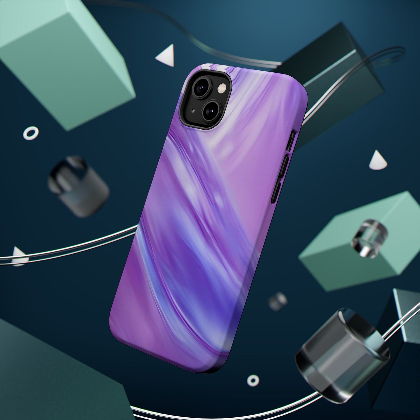 Wireless-Charging Compatible Case – Lavender Wave