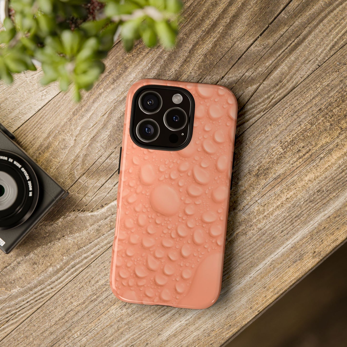Protective Phone Case – Apricot Rain