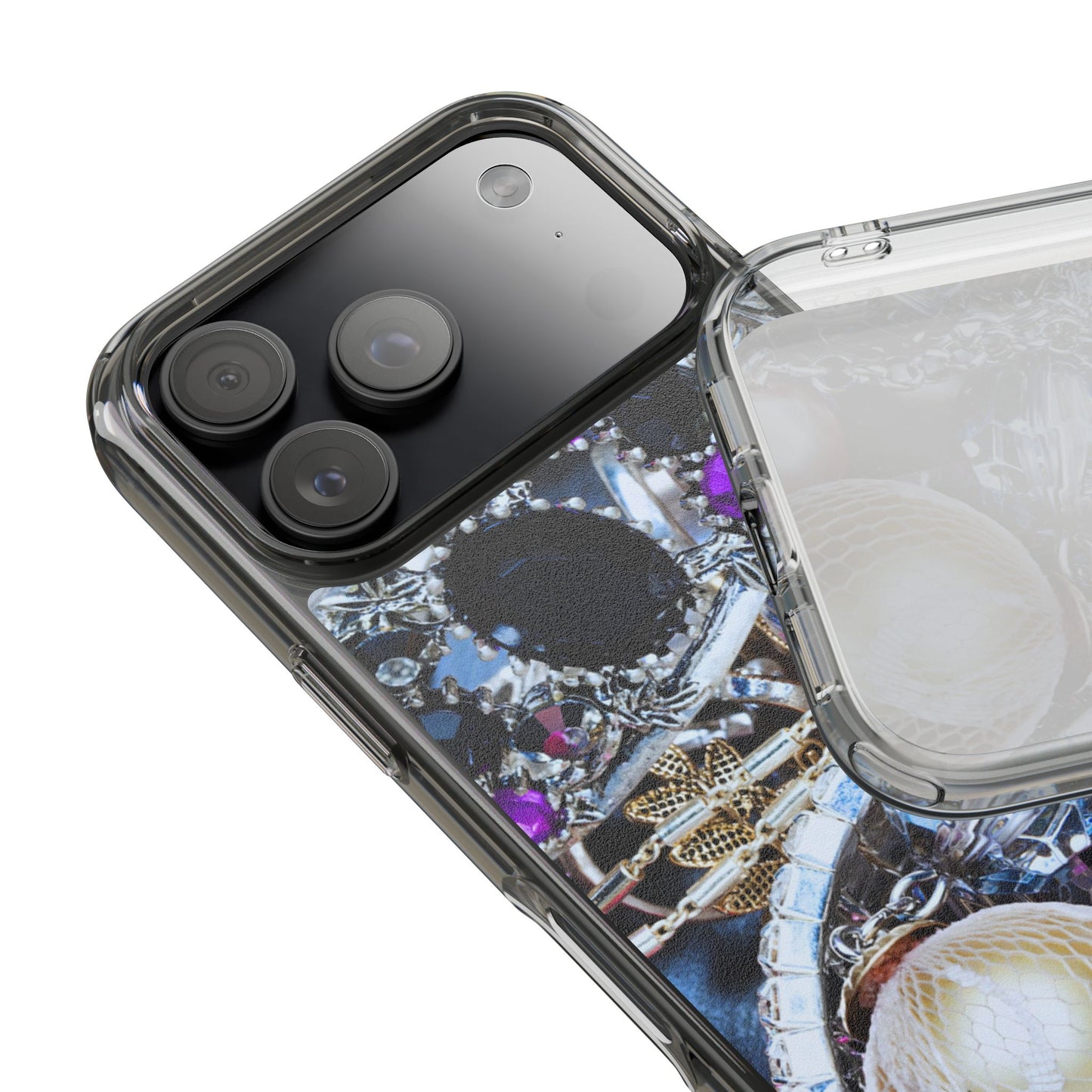 Clear Phone Case – Chrome Jewel