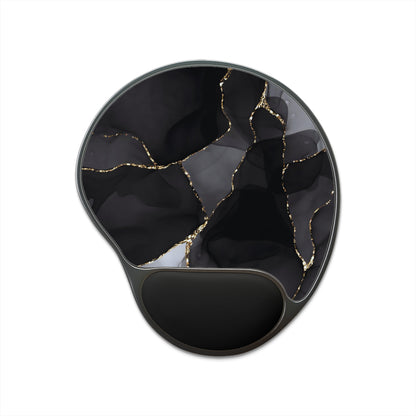 Ergonomic Mouse Pad with Wrist Rest – Obsidian Vein