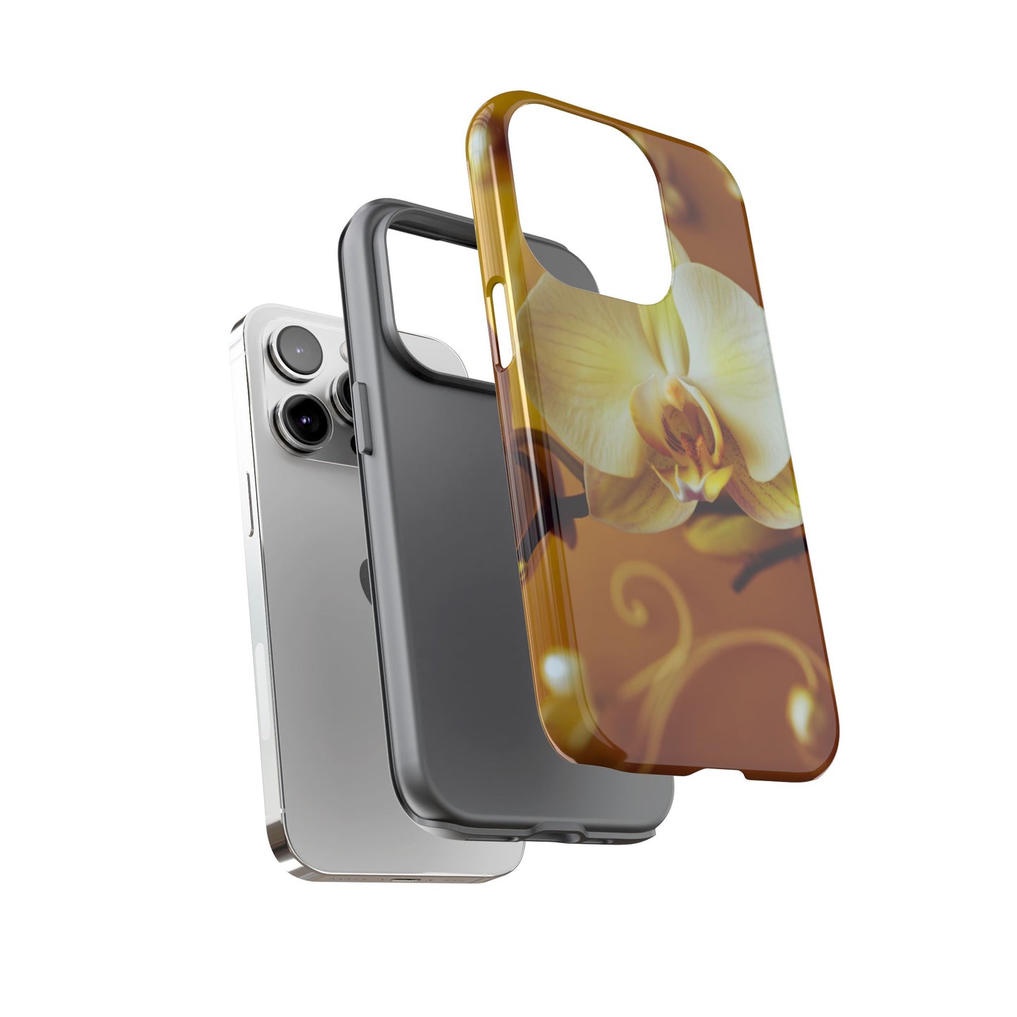 Protective Phone Case – Amber Orchid