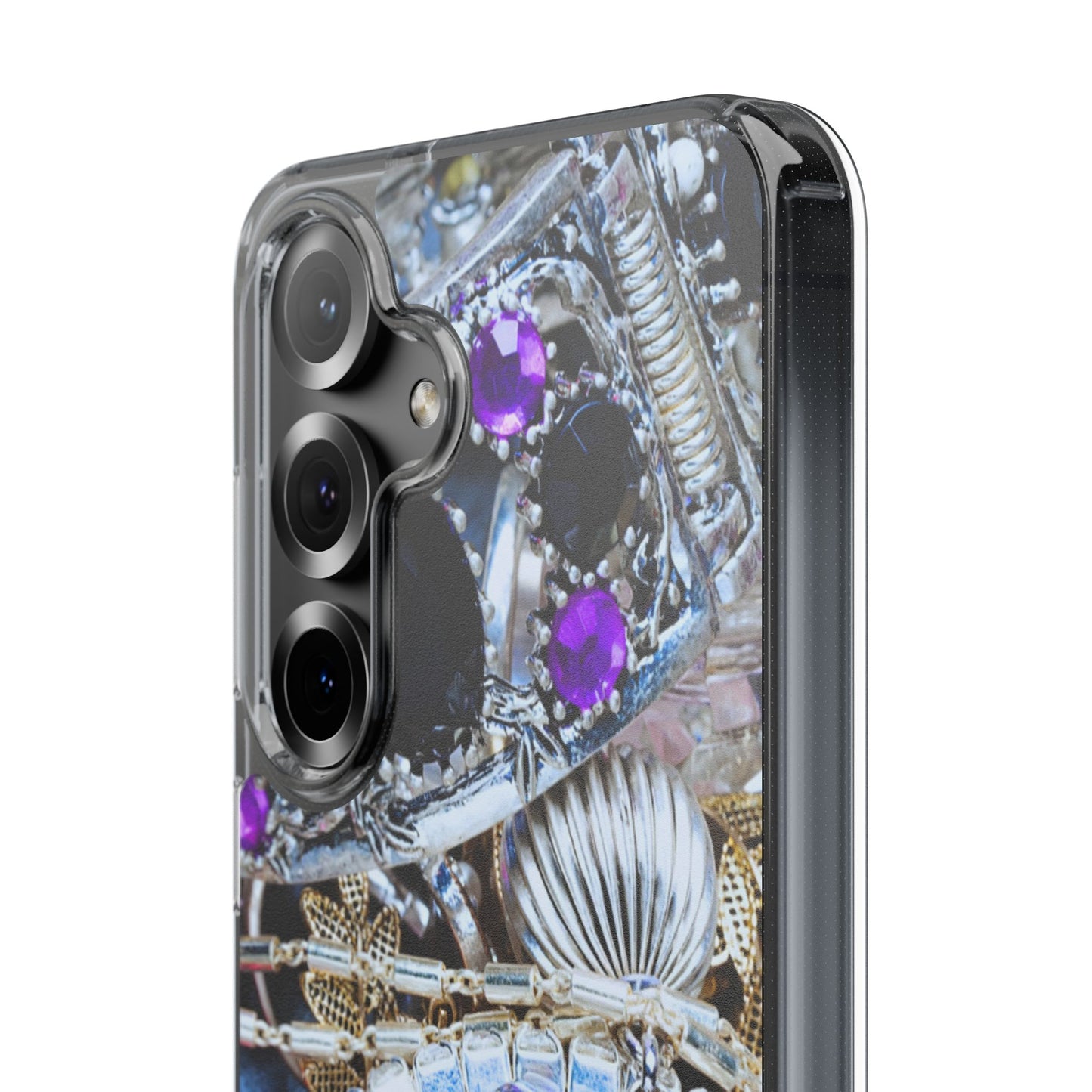 Clear Phone Case – Chrome Jewel