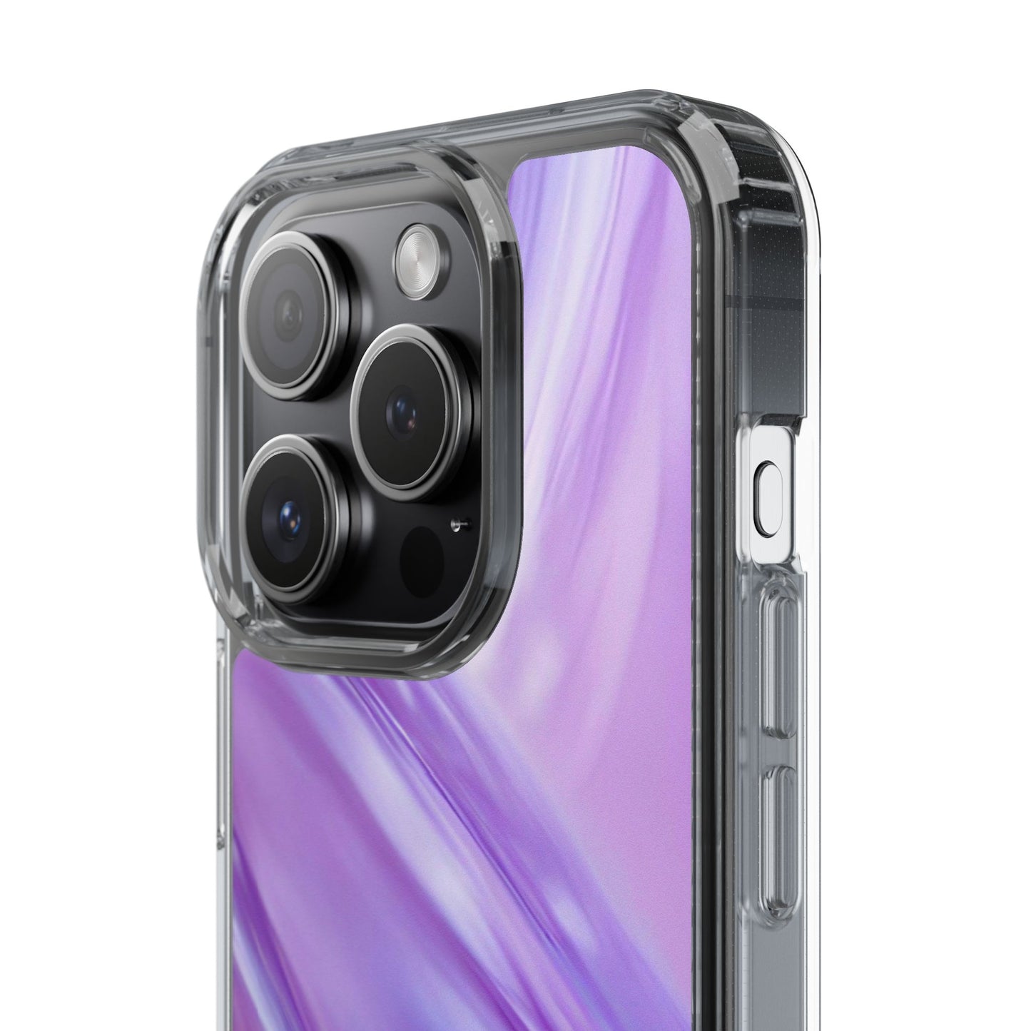 Clear Phone Case – Lavender Wave