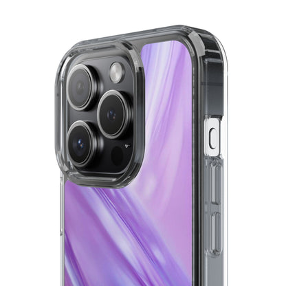Clear Phone Case – Lavender Wave