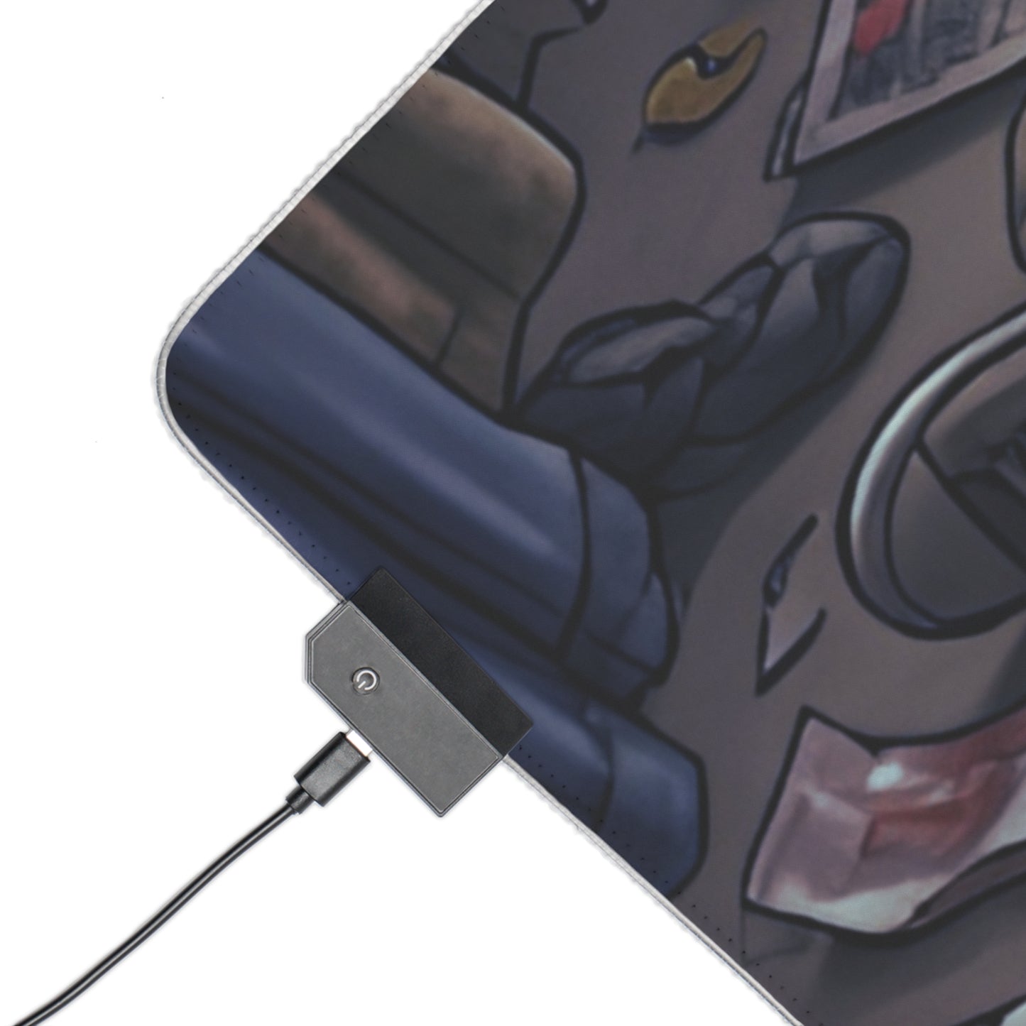 Gaming LED Desk Mat – Game Over