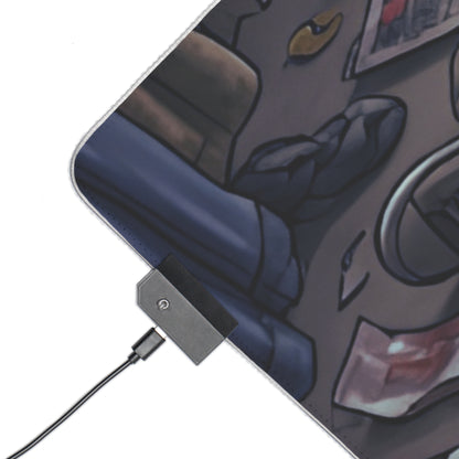 Gaming LED Desk Mat – Game Over