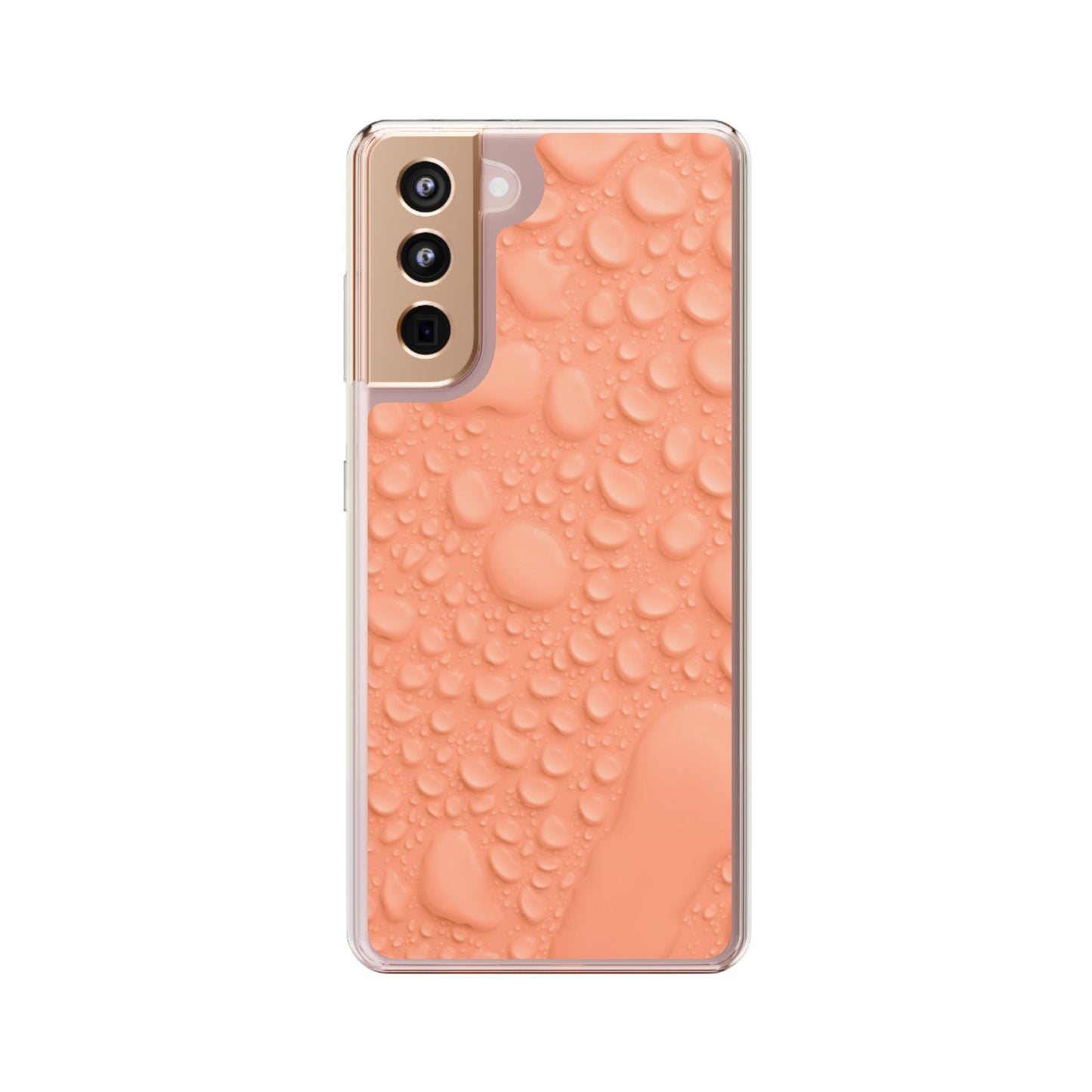 Clear Phone Case – Apricot Rain