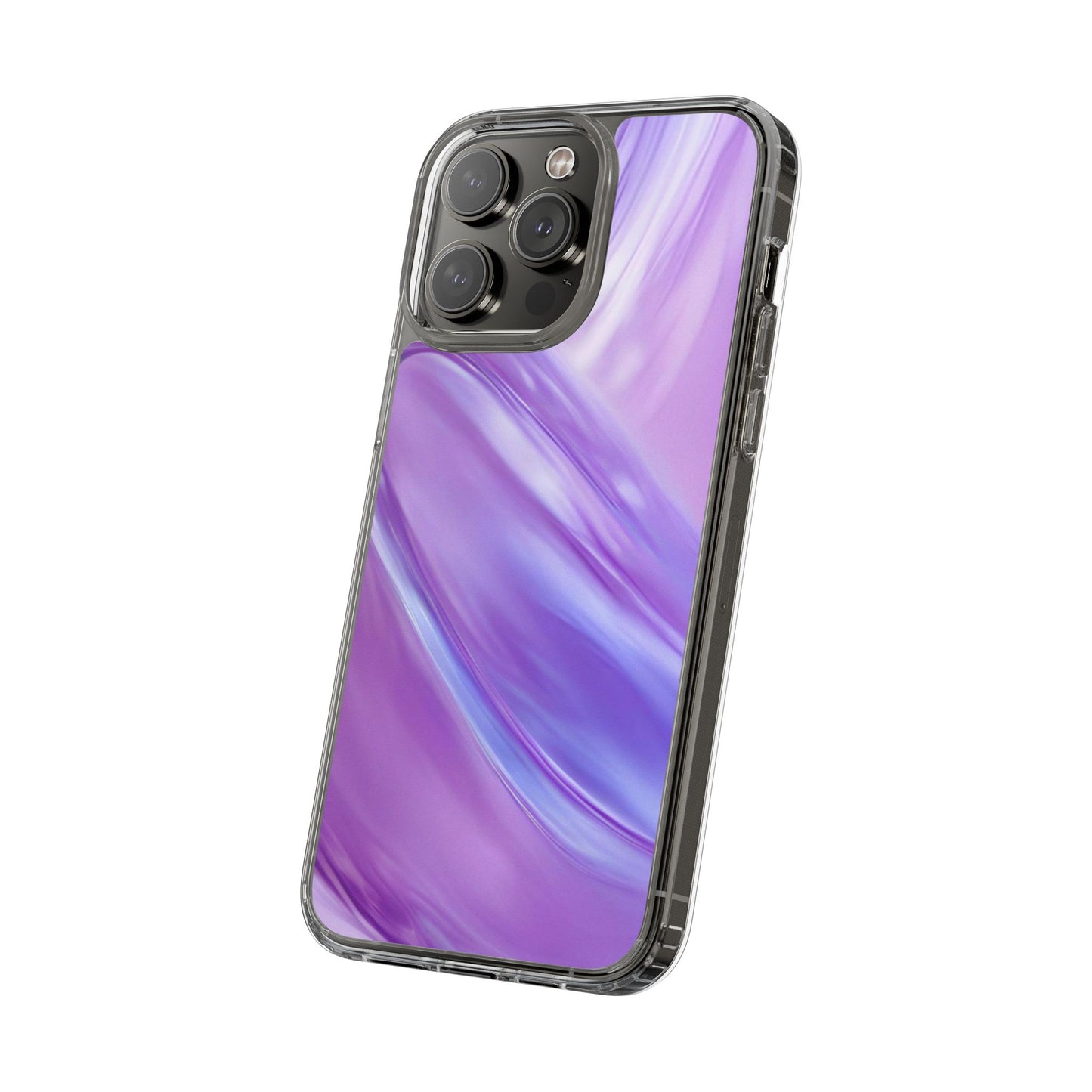 Clear Phone Case – Lavender Wave