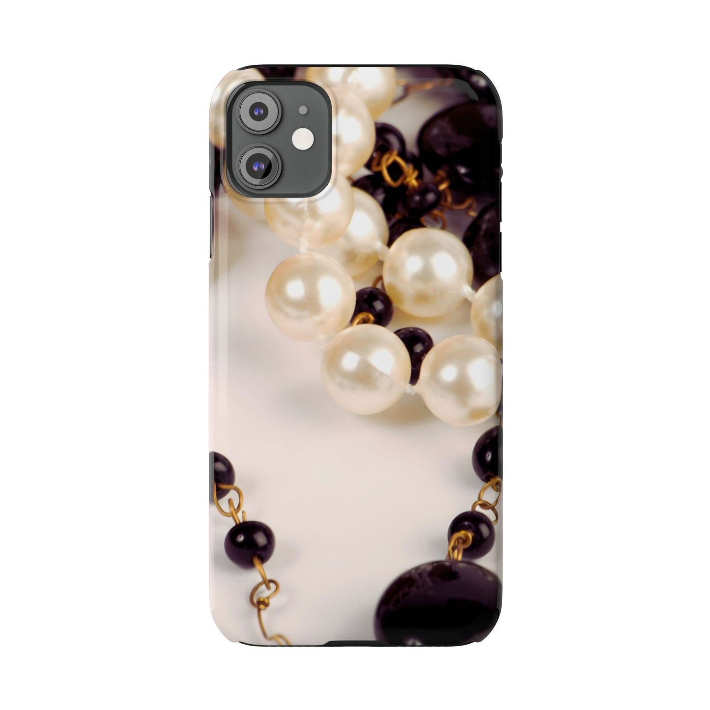 Slim Phone Case – Noir Pearl