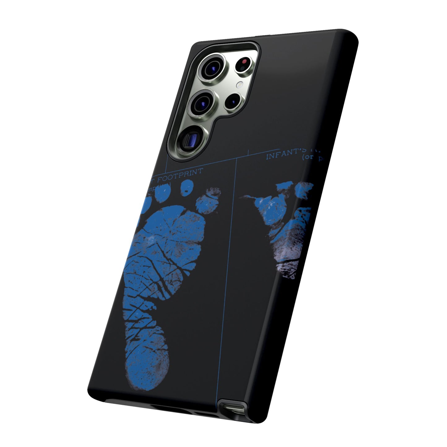 Protective Phone Case – Mom’s Little Blue Footprints