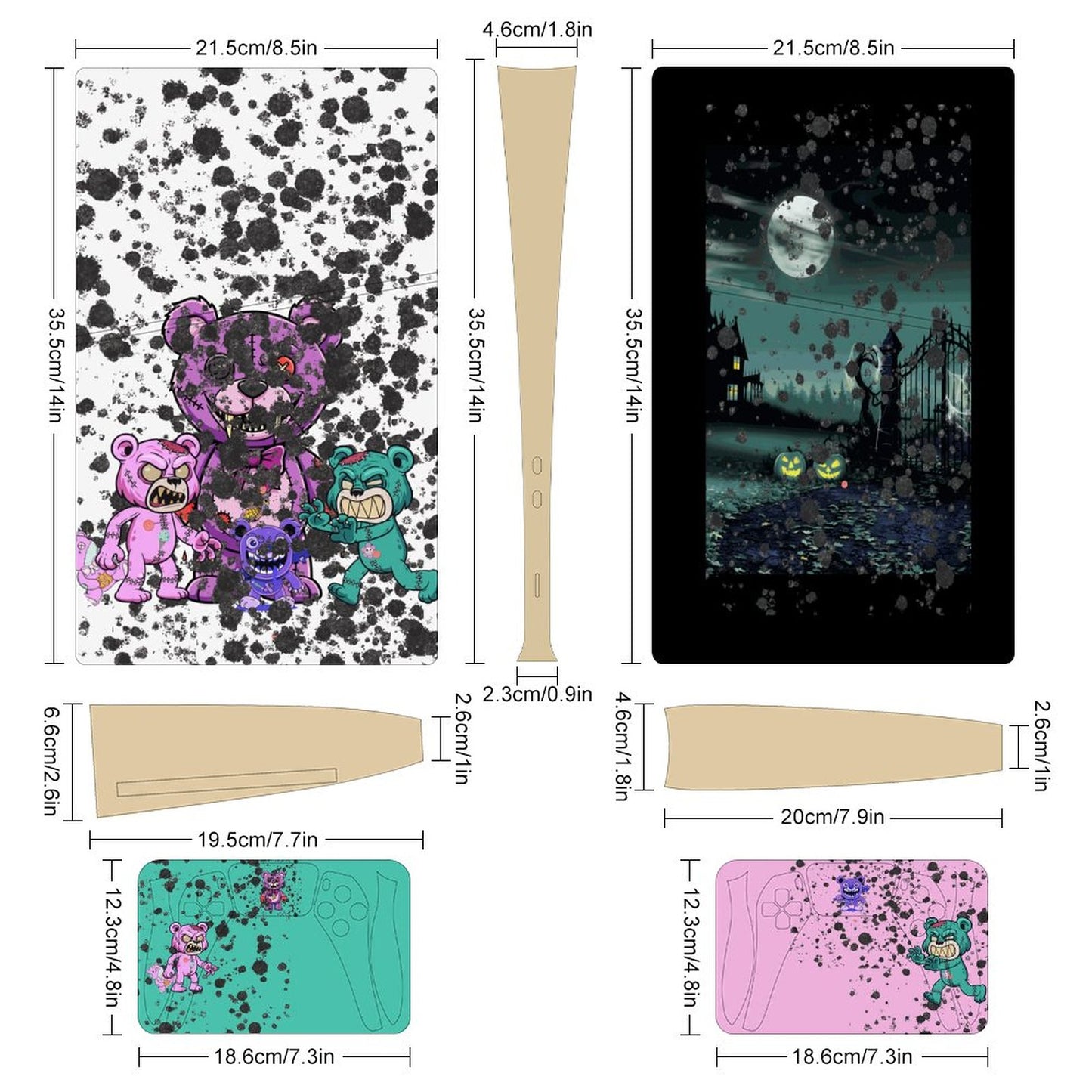 Console Skin Kit – Scare Bears