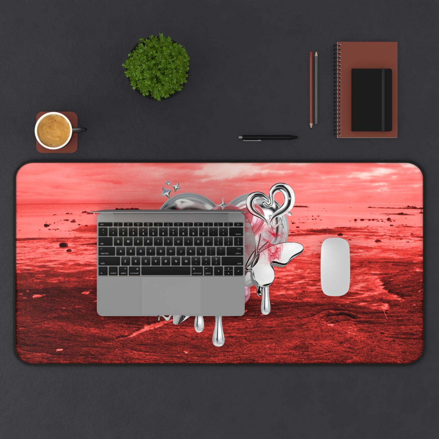 Neoprene Desk Mat – Chrome Love