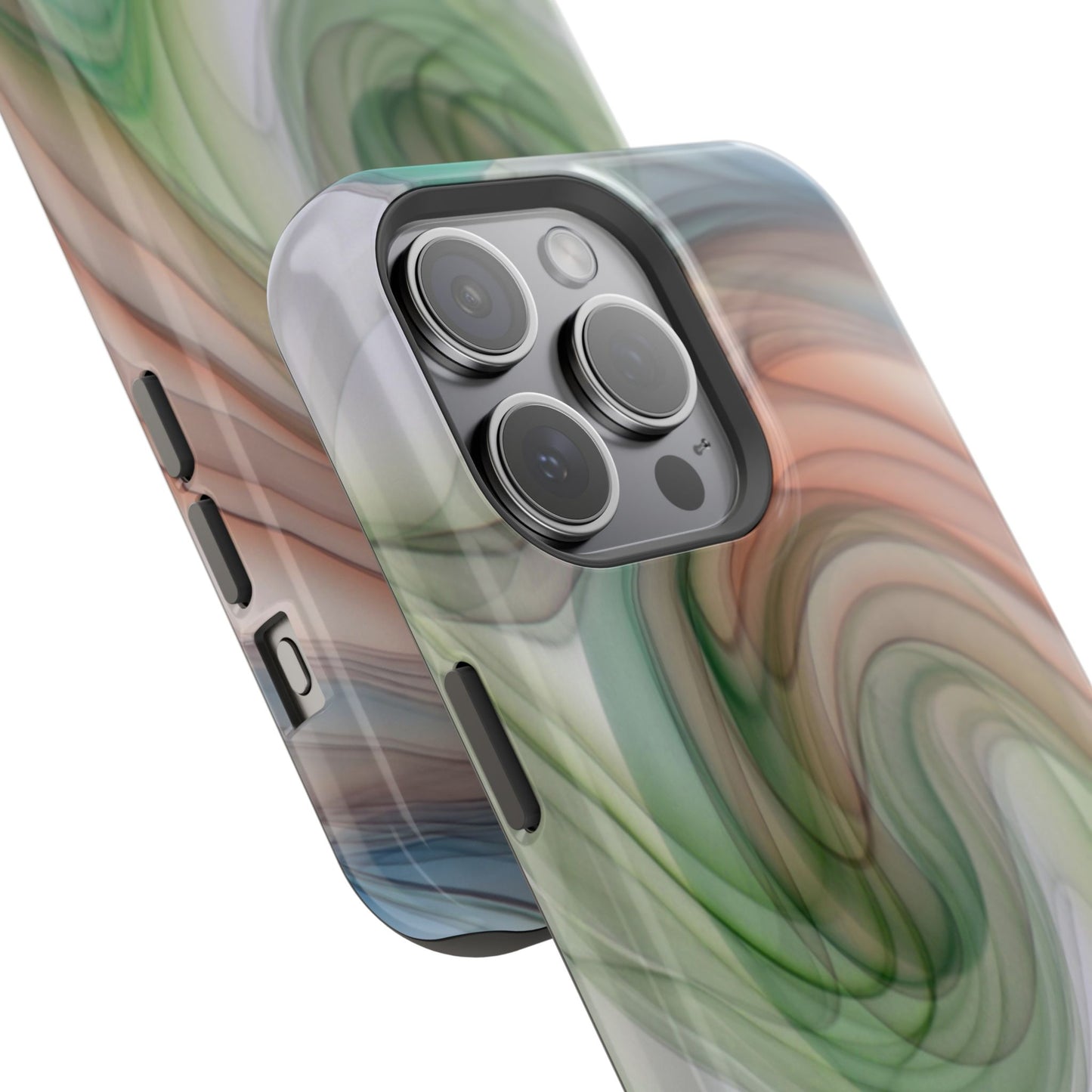 Impact-Resistant Phone Case – Marble Flow